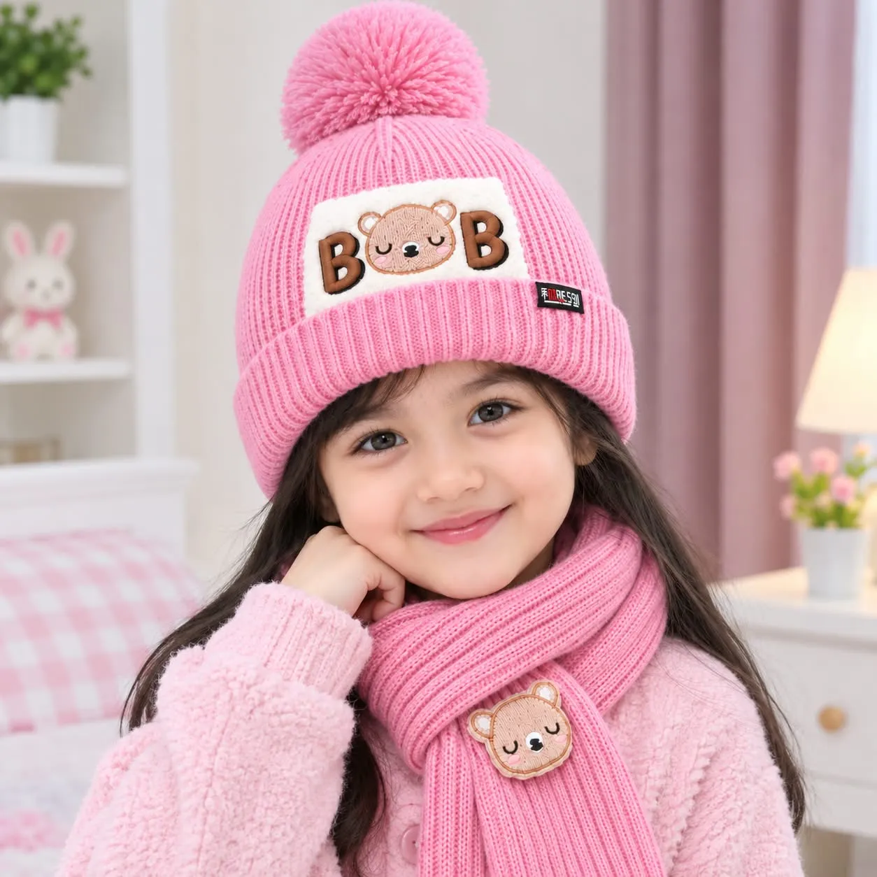 Baby Winter Cap With Maflar