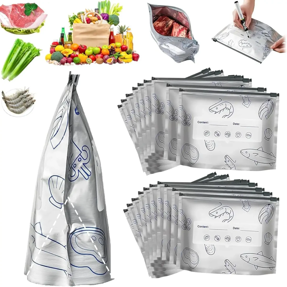 Aluminum Foil Fresh Bag(10 psc)