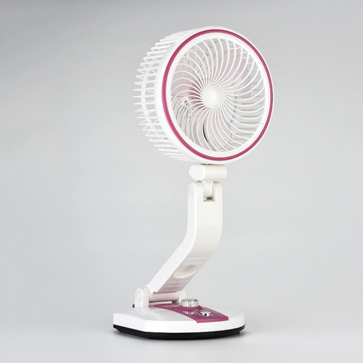 LR RECHARGEABLE & FOLDABLE FAN WITH LIGHT