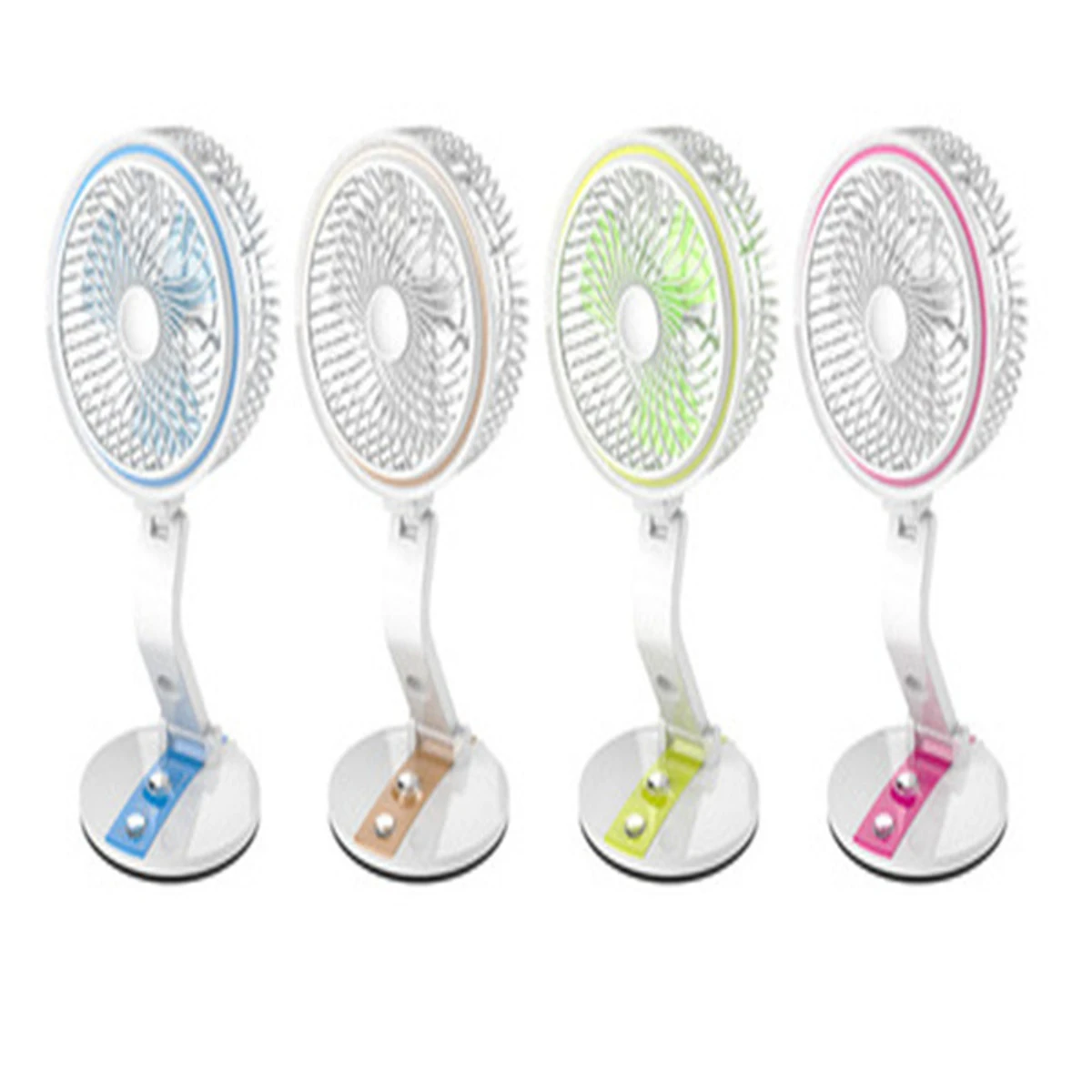 LR RECHARGEABLE & FOLDABLE FAN WITH LIGHT
