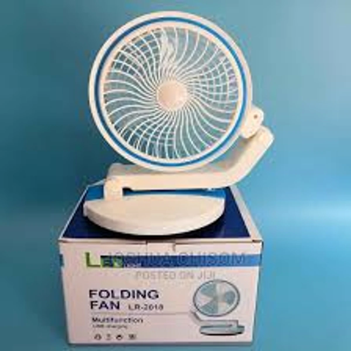 RECHARGEABLE & FOLDABLE FAN WITH LIGHT