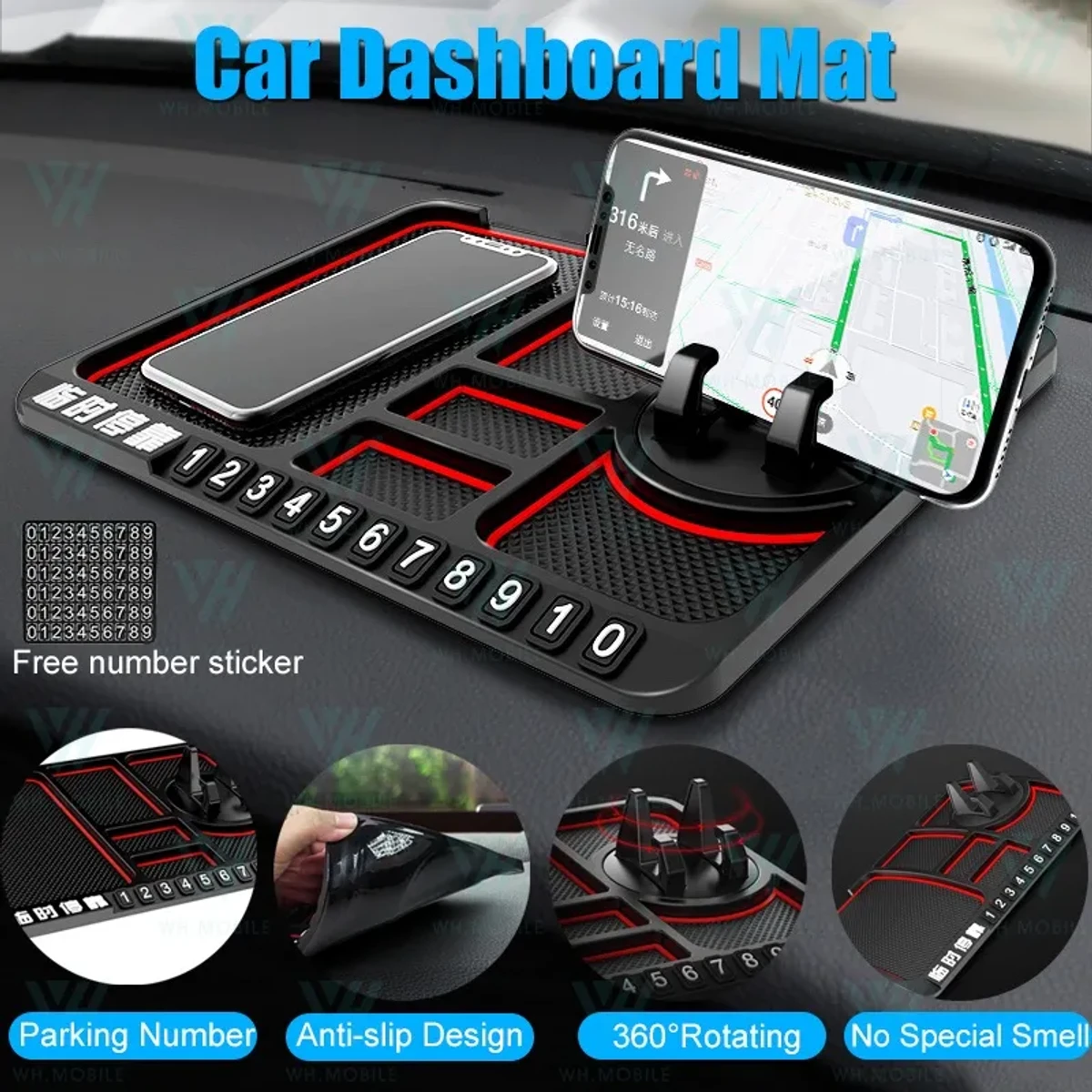 Car Anti-Slip Multifungctional Storage Mat