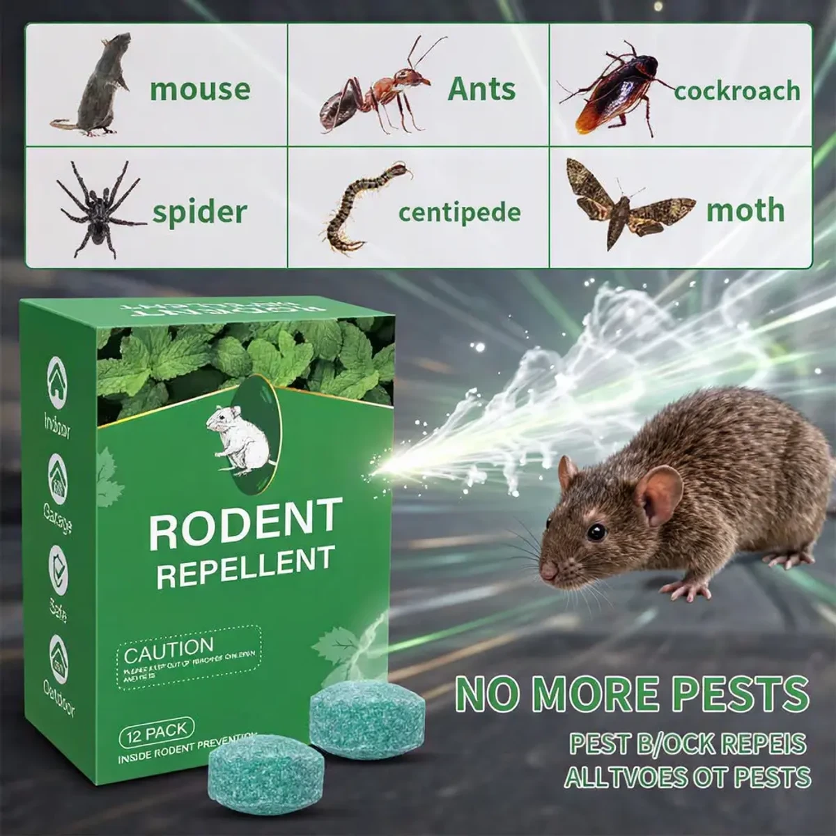 Rodent Repellent (1 Packet 10 pcs)