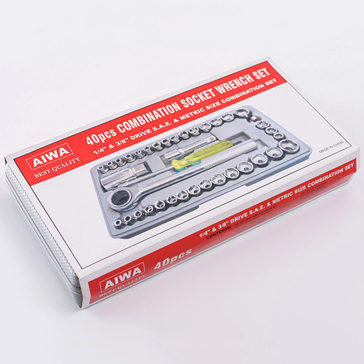 40 pcs socket wrench tool kit