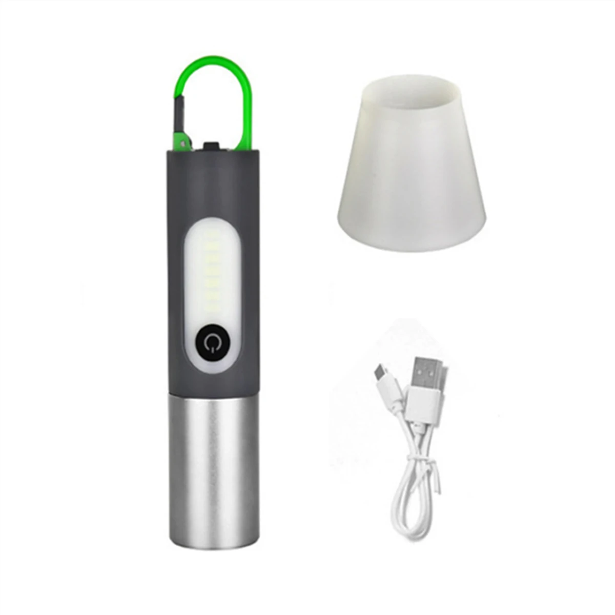 Portable Rechargeable Led flashlight with Camping Light