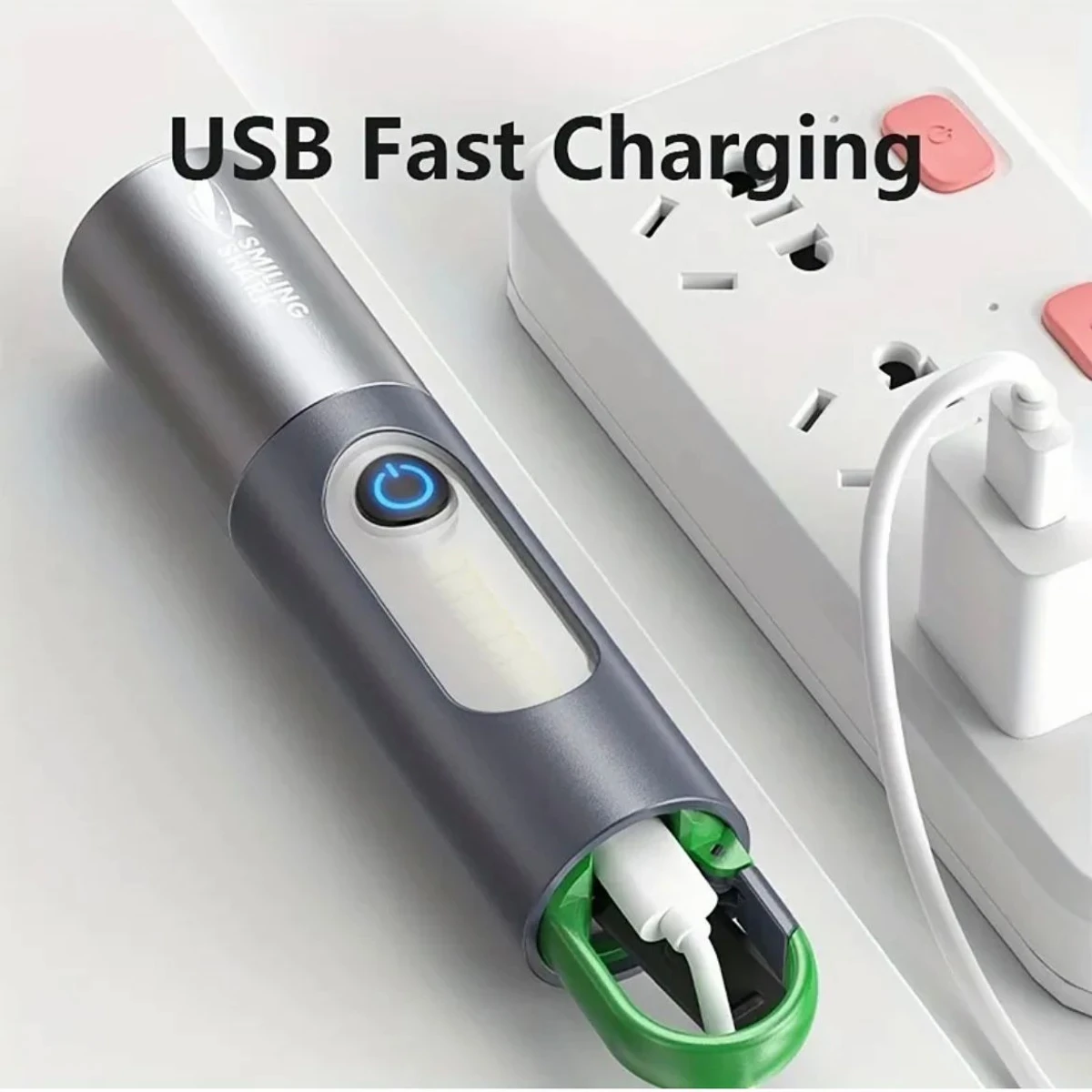 Portable Rechargeable Led flashlight with Camping Light