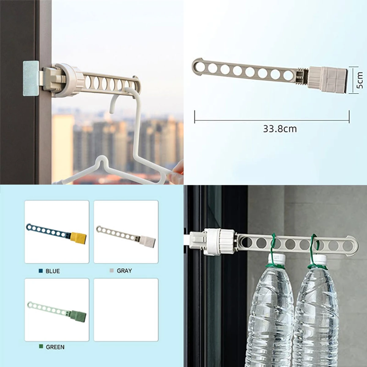 Magic Hanger Holder সাথে ছয় পিস হ্যাঙ্গার ফ্রি।