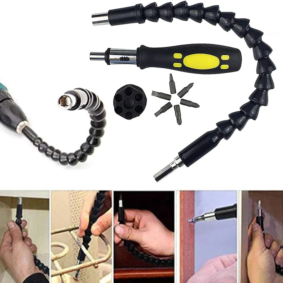 Multi-functional Snake Bit Drill Bit Extender Set (Universal)