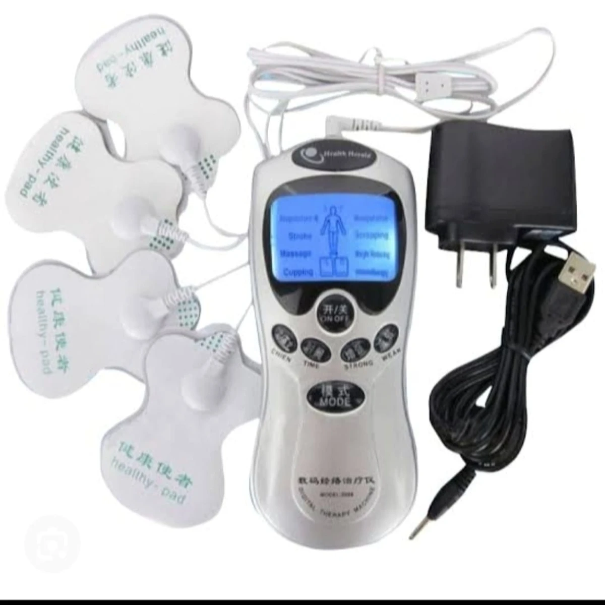 4 Pads Physiotherapy LCD Full Body Massager