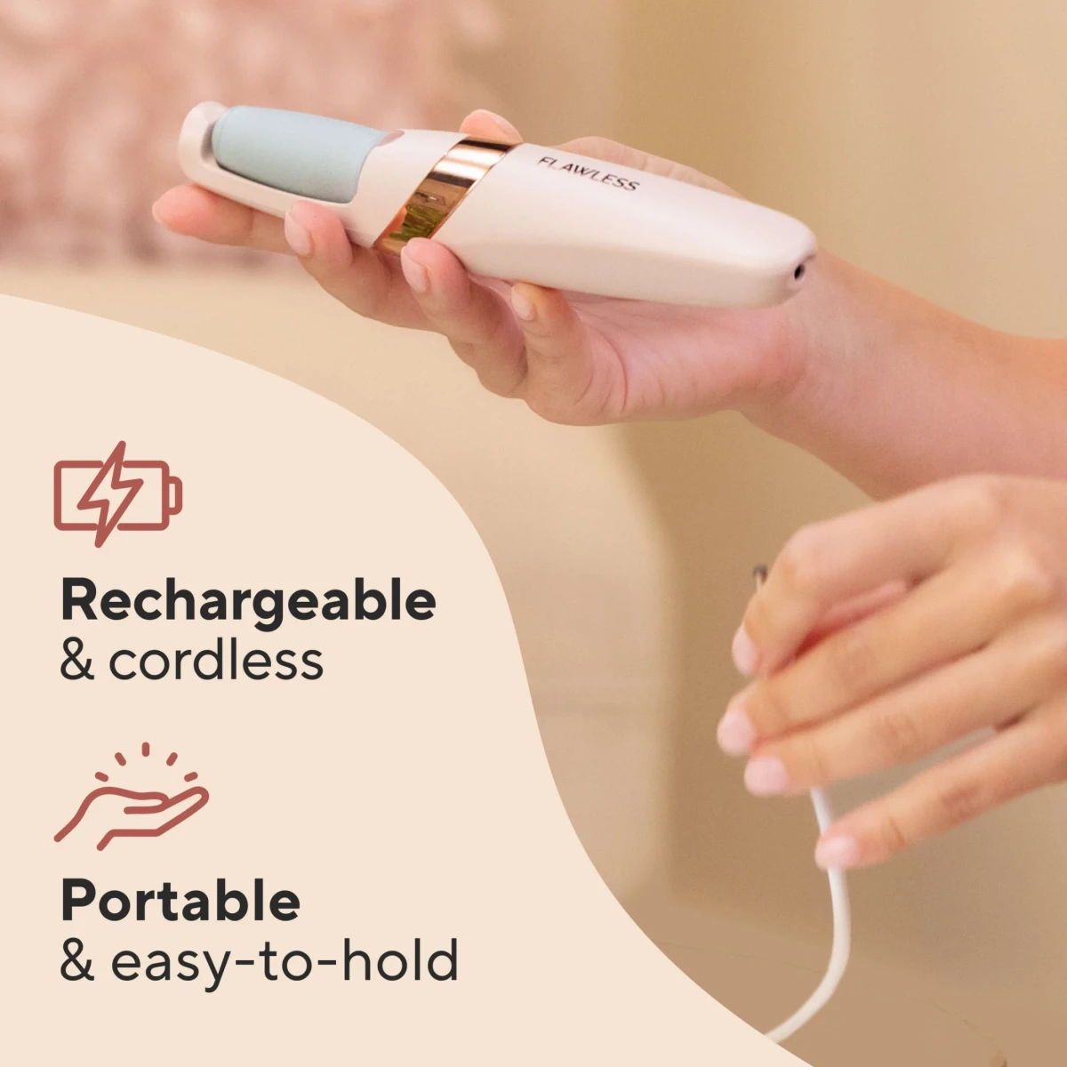 FLAWLESS PEDI ELECTRONIC PEDICURE TOOL
