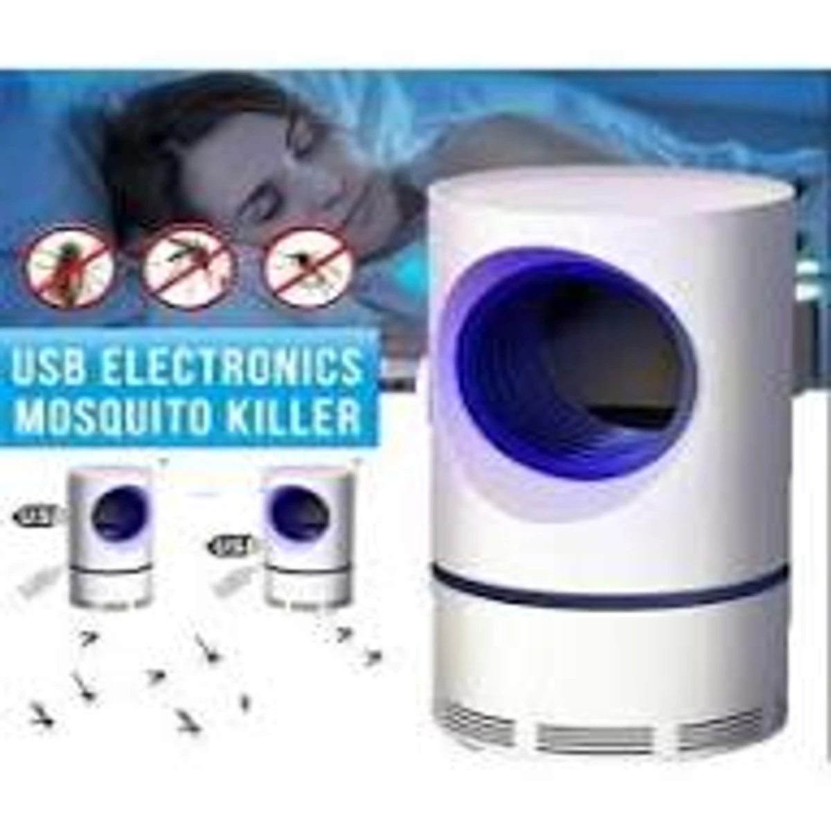 USB Electronics Mosquito Killer Trap Moth Fly Wasp LED Night Light Lamp Bug Insect Lights Killing Pest Zapper Repeller