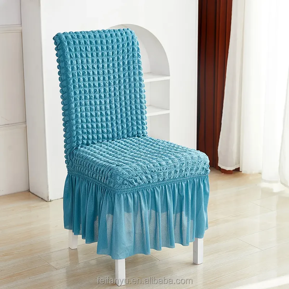 Chair Covers for Dining Room Seat (sky blue colour)