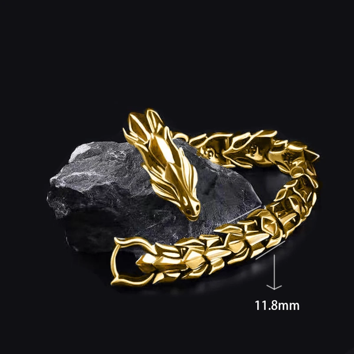 Stainless Steel Dragon Bracelet (2024)