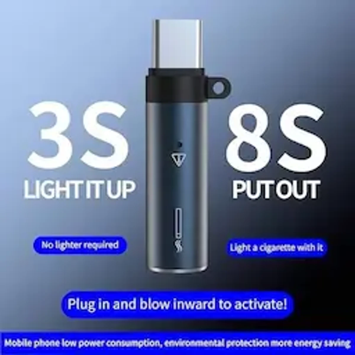 USB TYPE-C WINDPROOF ELECTRIC LIGHTER